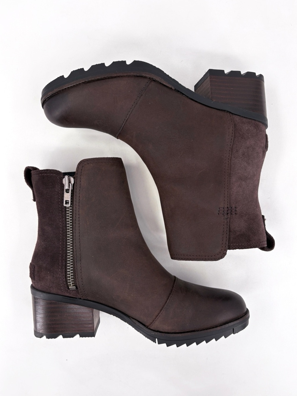SOREL Cate Brown Waterproof Leather Ankle Boots 6.5 - Picture 8 of 15